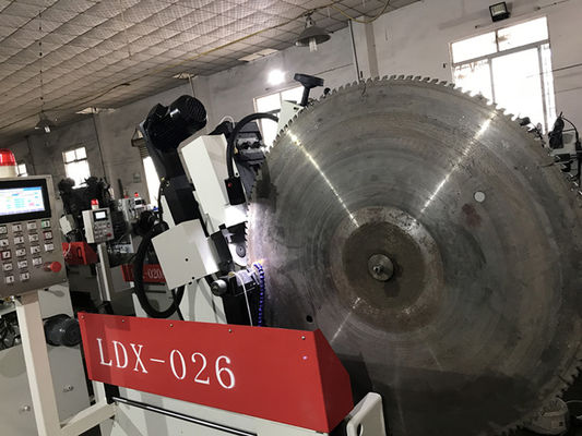 Machine de meulage à l'angle avant et arrière à grande lame de scie circulaire CNC personnalisée LDX-026A