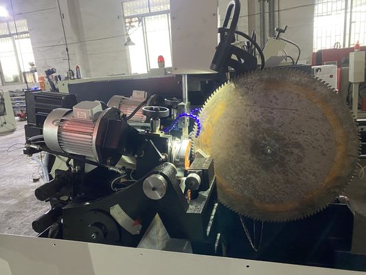 LDX-028A nouvelle machine de broyage à double tête à lame de scie en alliage d'alimentation servo