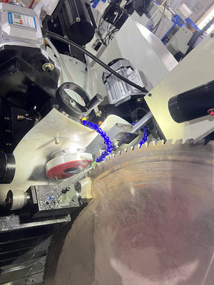 LDX-028A Machine de meulage à trois axes / cinq axes CNC à lame de scie circulaire à double tête de meulage à angle latéral