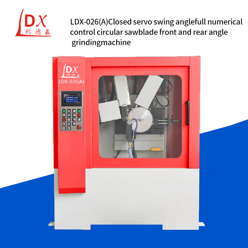 Machine à affûter l'angle d'oscillation de servo entièrement fermé à lame de scie CNC TCT avant et arrière LDX-026A