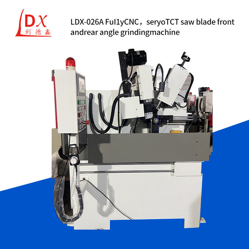 Fermeture complète à commande numérique Servo Alloy Circular Saw Blade Machine de meulage d'angle avant et arrière LDX-026A