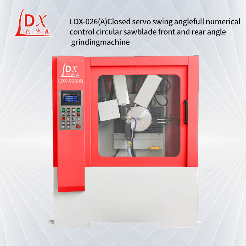 Machine de broyage à lame de scie circulaire TCT à CNC fermée à l'avant et à l'arrière LDX-026A