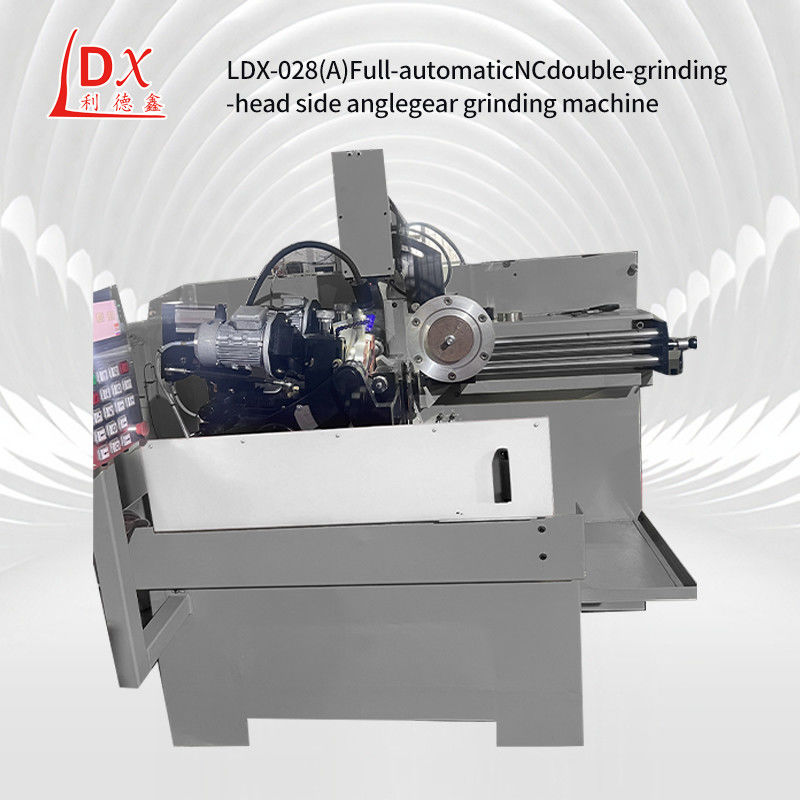 380V LDX-028A grande lame de scie circulaire CNC à double tête de meulage à angle latéral
