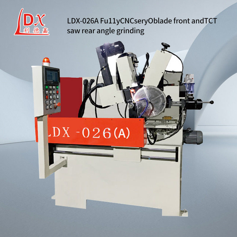 Servo complet cinq axes alliage de lame de scie circulaire avant et arrière angle machine de meulage LDX-026A