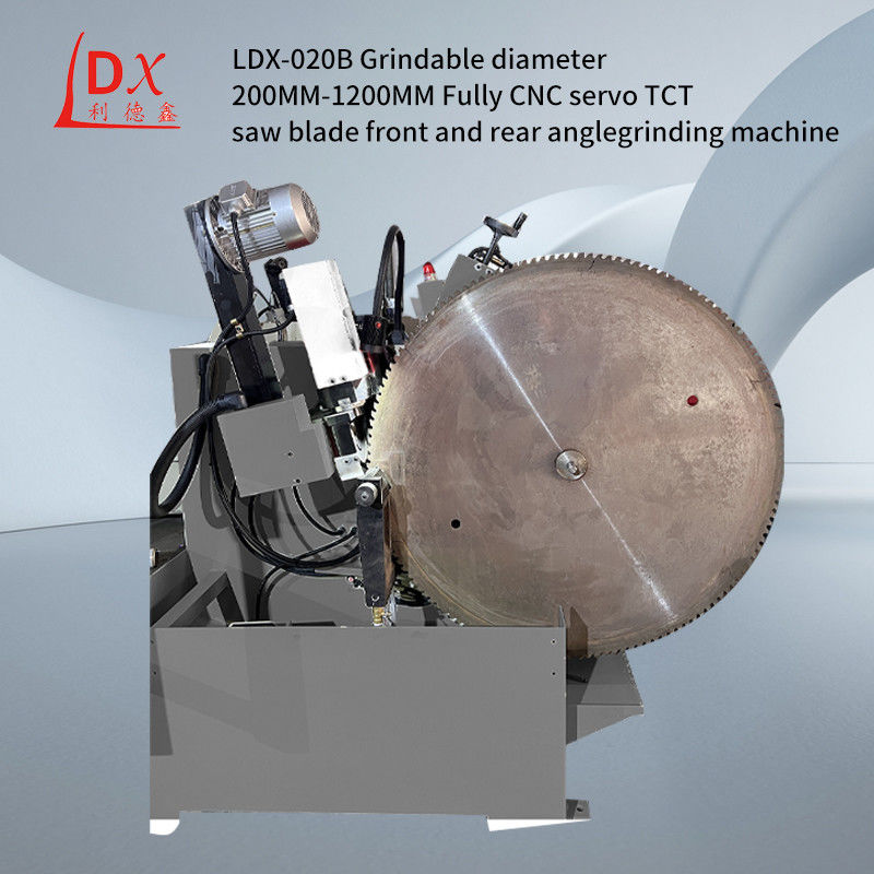 LDX-020B Machine de meulage à l'angle avant et arrière à lame de scie circulaire TCT de travail du bois sur mesure