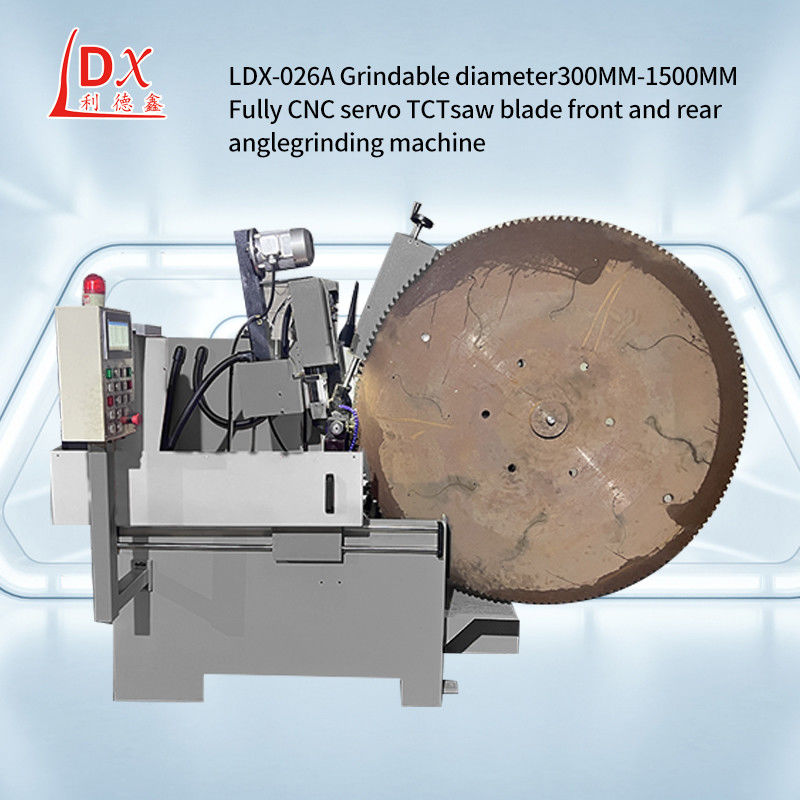 Machine de meulage à l'angle avant et arrière à grande lame de scie circulaire CNC personnalisée LDX-026A