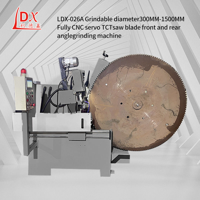 LDX-026A Diamètre de meulage 250-1500MM Machine de meulage à lame de scie circulaire à alimentation servo CNC complète