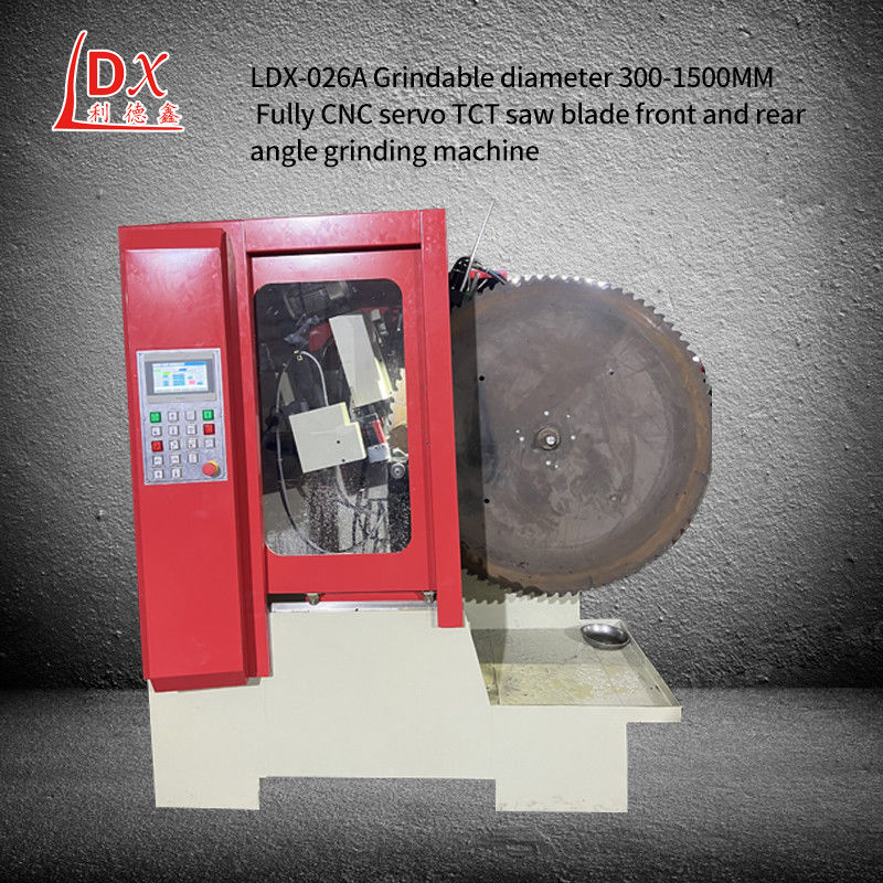 LDX-026A Servo alimentation grande lame de scie TCT avant et arrière machine de meulage d'angle