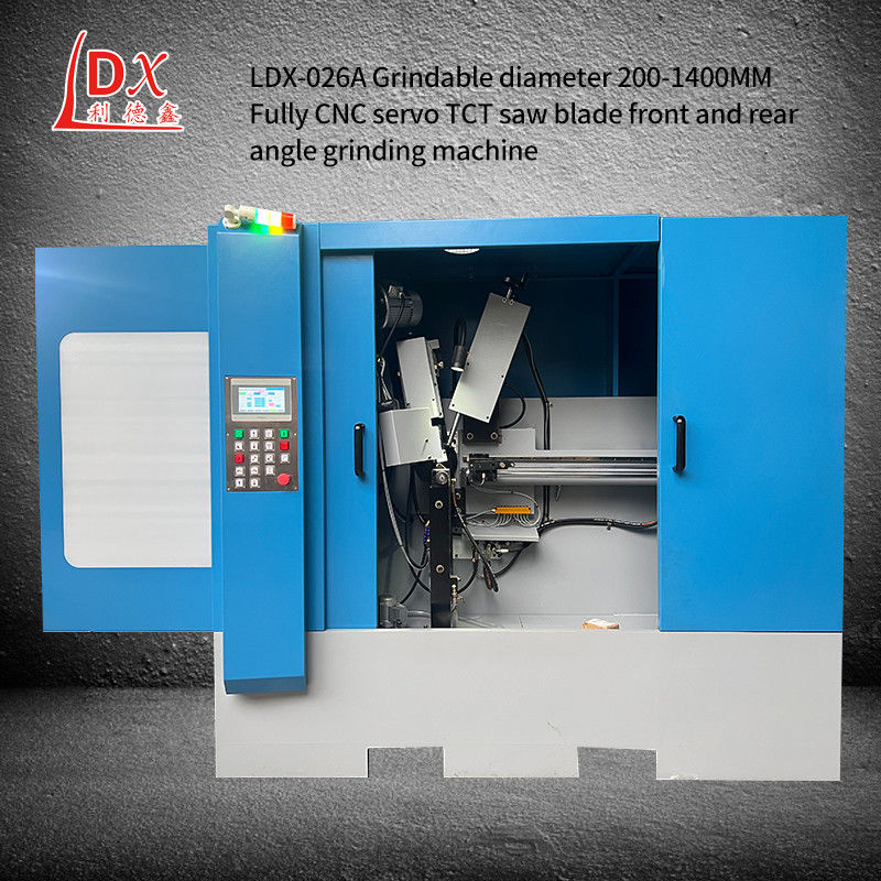 LDX-026A Diamètre broyable 200-1300MM Servo alimentation entièrement CNC machine de broyage à lame de scie circulaire