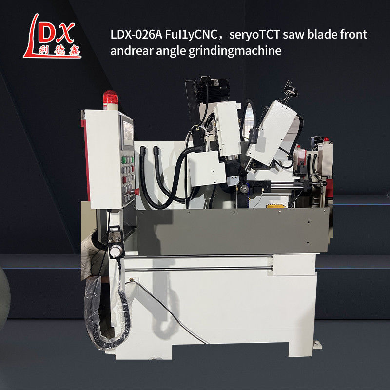 LDX-026A Guangdong Automatique Lamelle de scie circulaire avant et après l'angle de meulage machine usine en gros